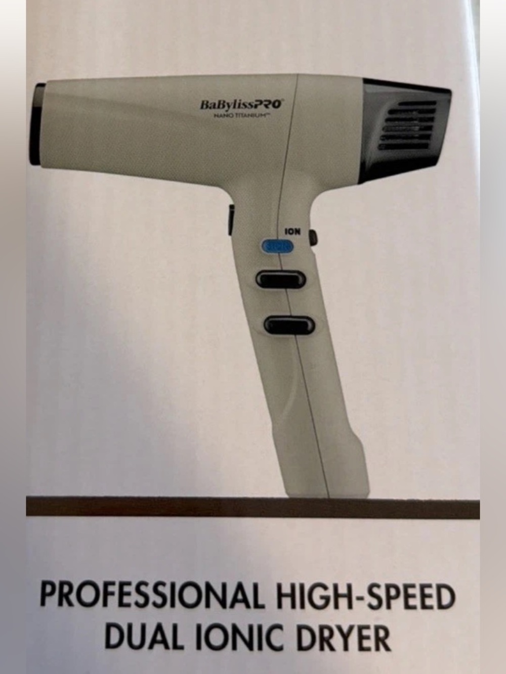 BaByliss PRO Nano Titanium Hair Dryer Ion Technology Light New 1875 Watt